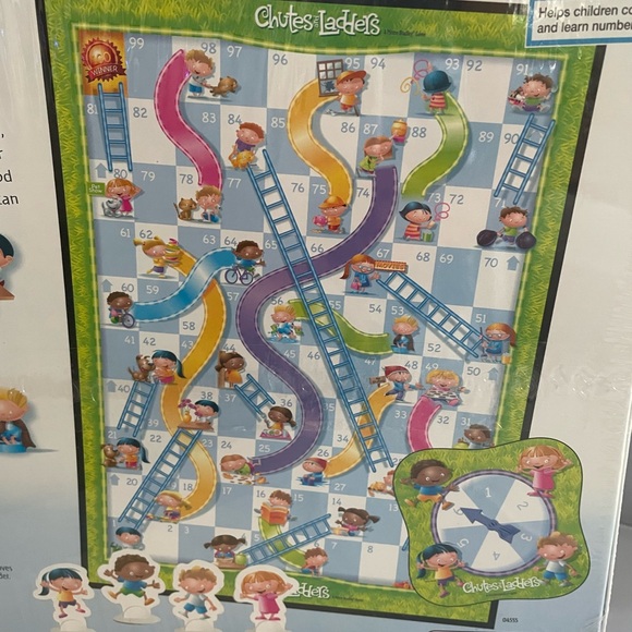 Hasbro Chutes And Ladders Board Game Milton Bradley 2005 New - Picture 3 of 4